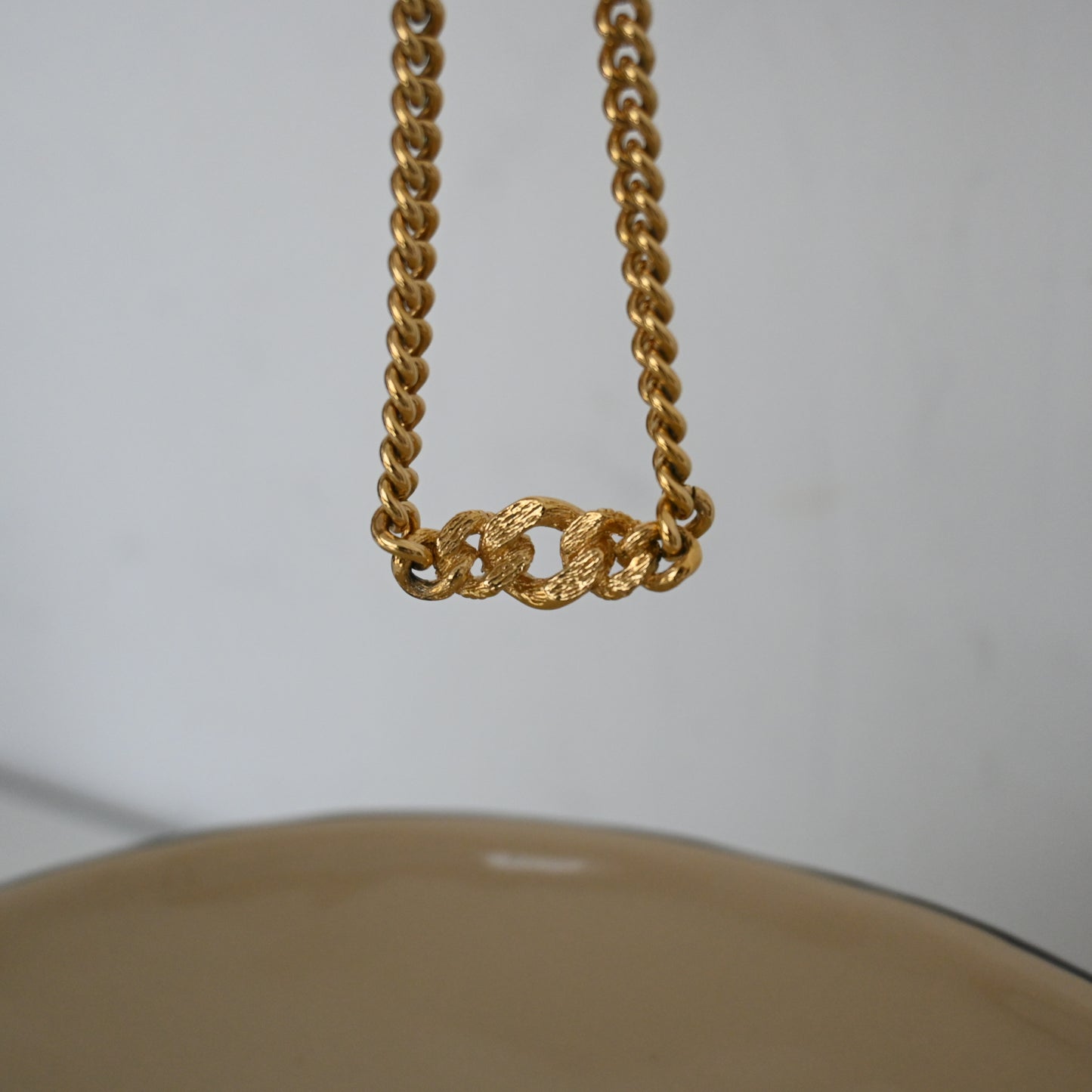 Christian Dior Textured Chain Necklace