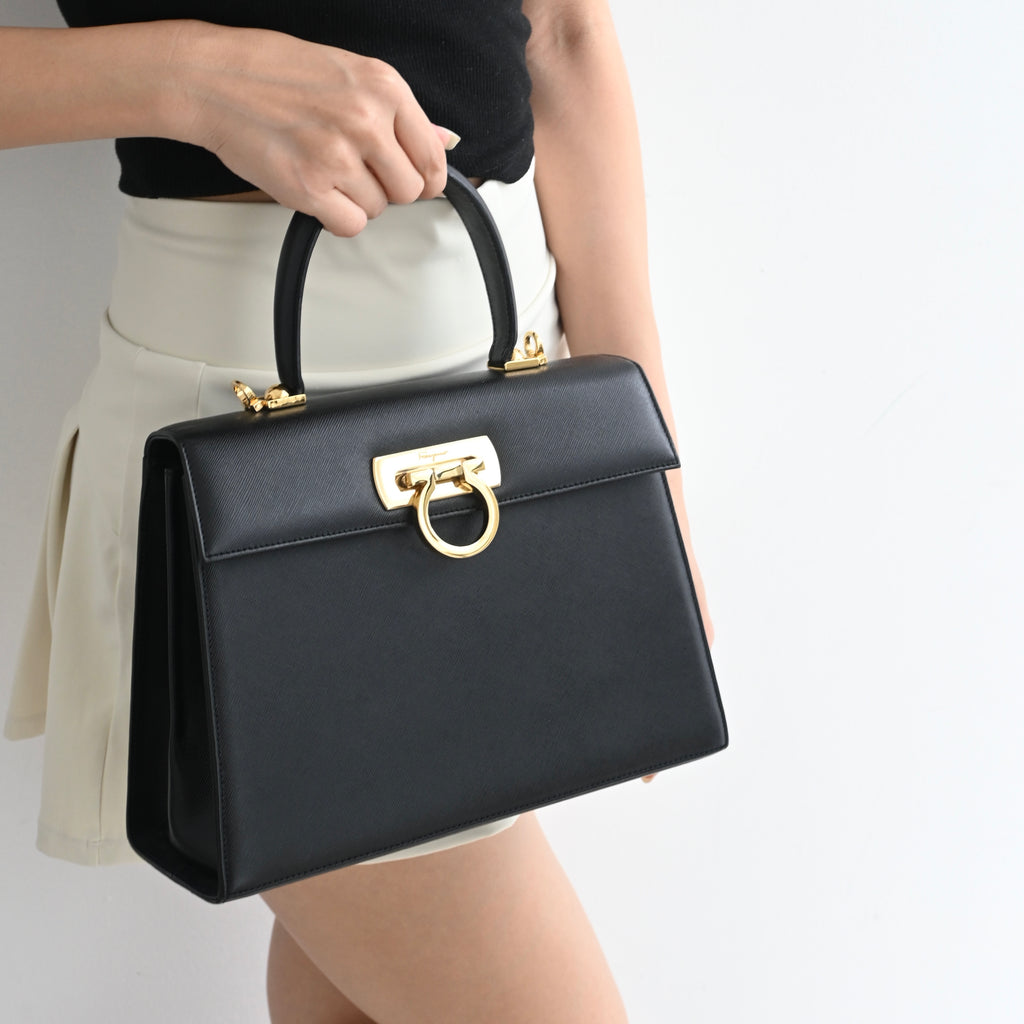 Salvatore Ferragamo Gancini Medium Kelly