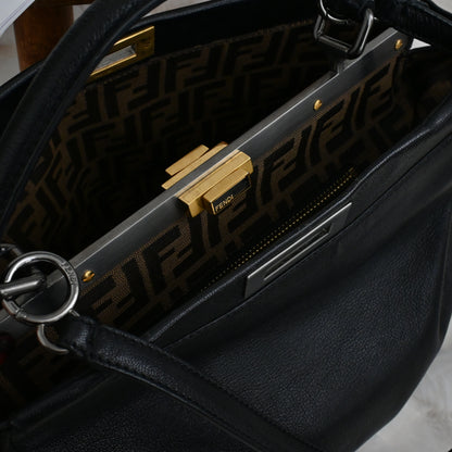 Fendi Large Peekaboo Zucca Monogram Lining