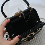 Celine Dalmatian Pattern Pony Hair Kiss Lock Mini Bag - Leluxe Vintage Sdn. Bhd.