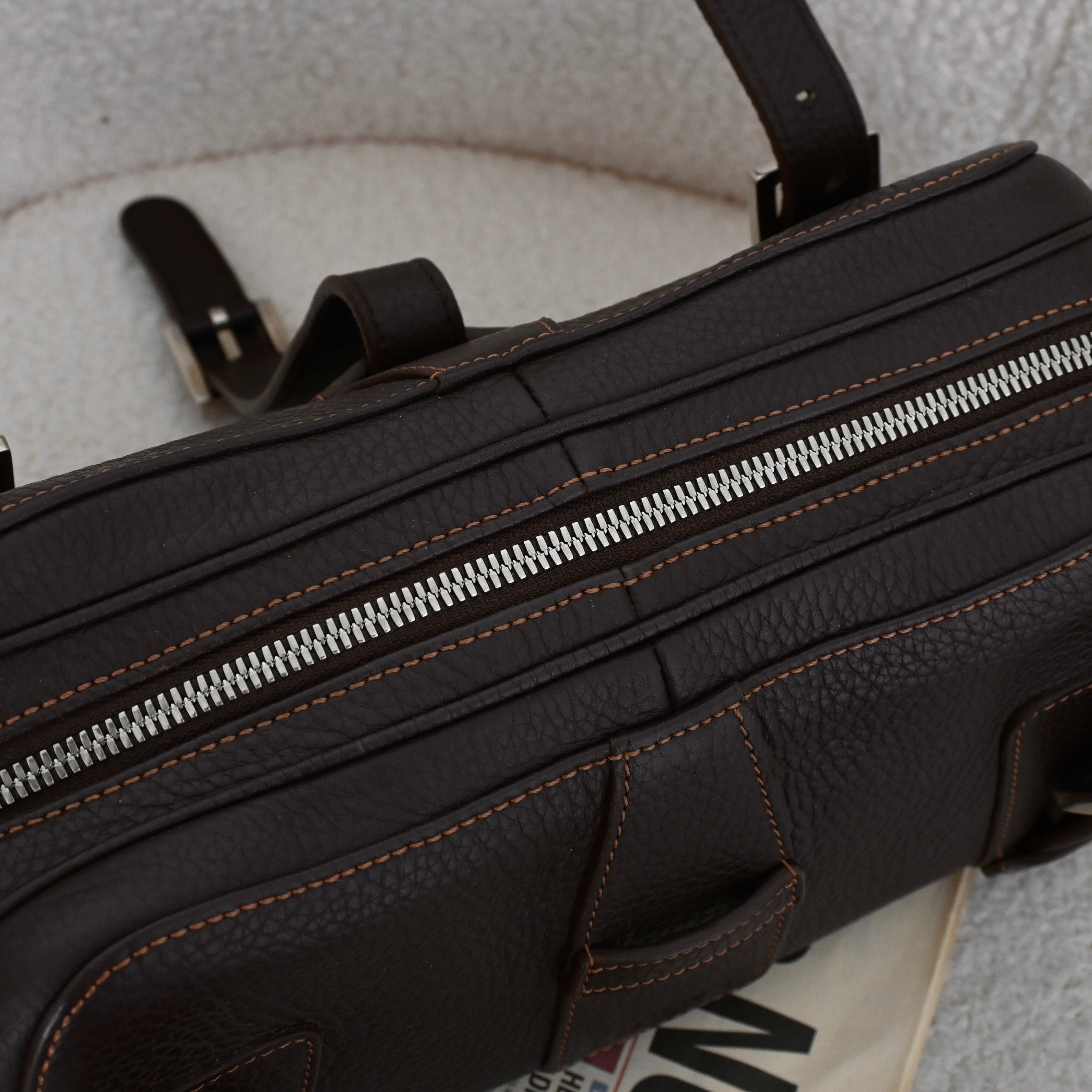 Loewe Senda Brown Leather Handbag