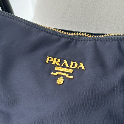 Prada Tessuto Vitello Daino Tote