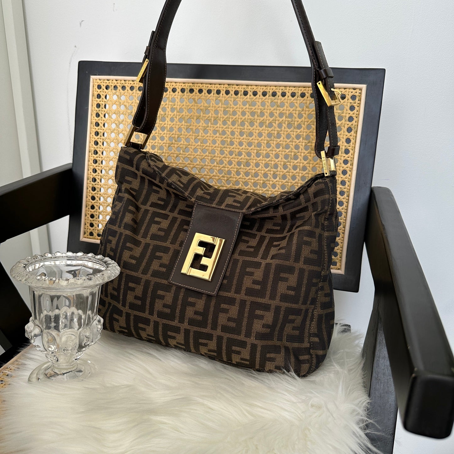 Fendi Zucca Mamma Baguette Bag - Leluxe Vintage Sdn. Bhd.