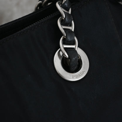 Prada Nylon Chain Shoulder Bag