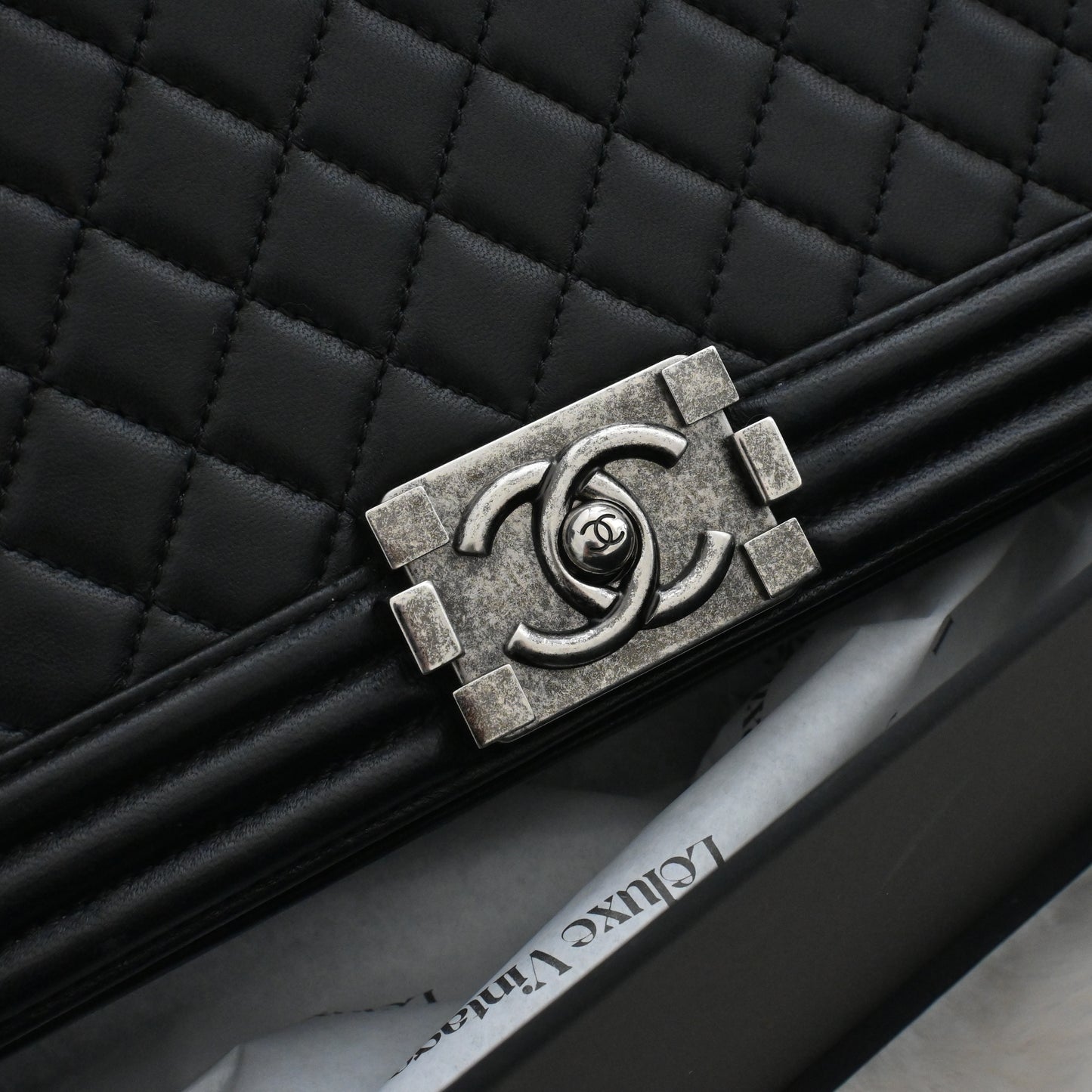 Chanel Boy Flap Medium Black Ruthenium Hardware