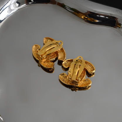 Chanel Coco Mark Matelasse Earclip