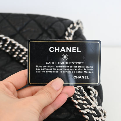 Chanel Chain Around Aged Calfksin Hobo SHW