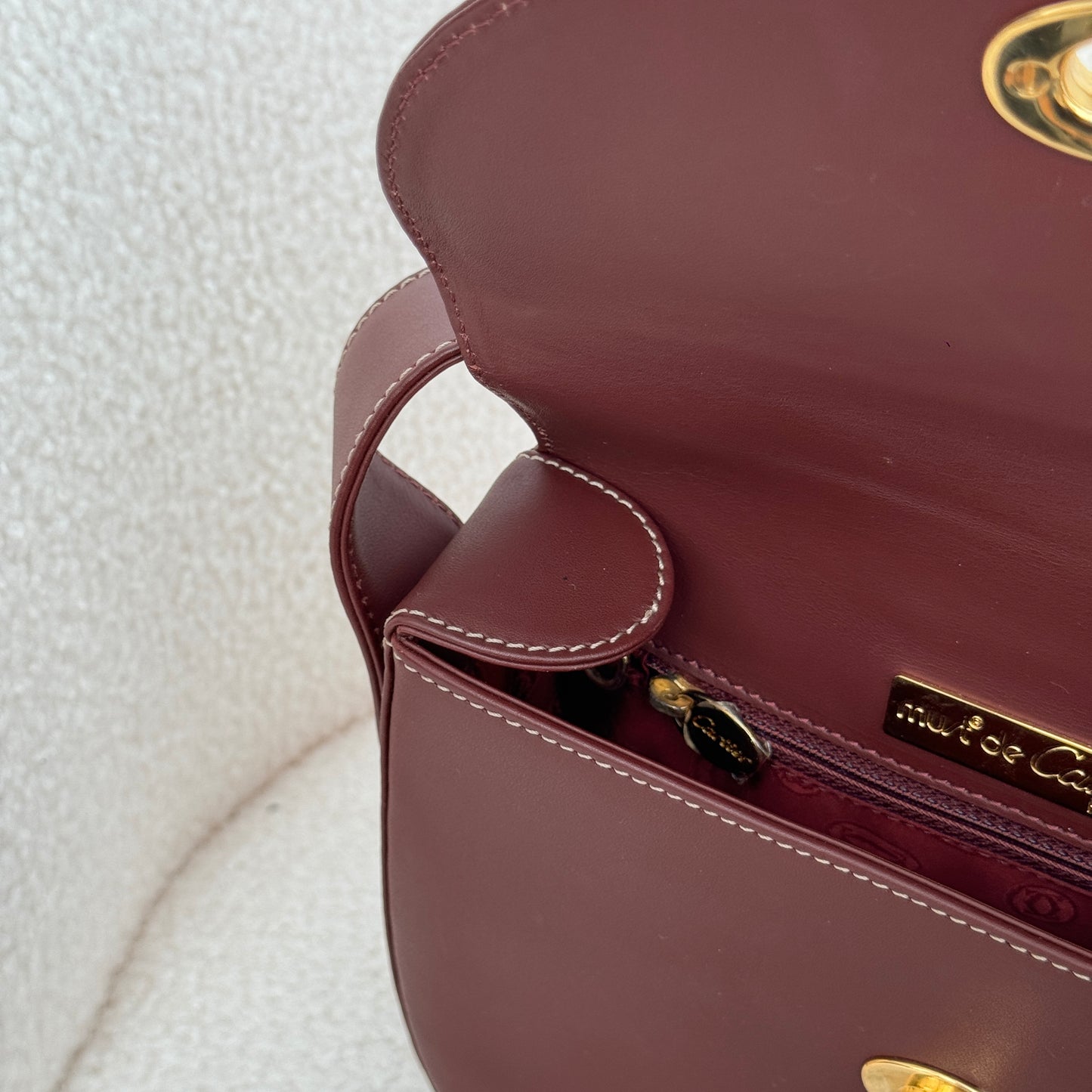 Must de Cartier Burgundy Crossbody Bag