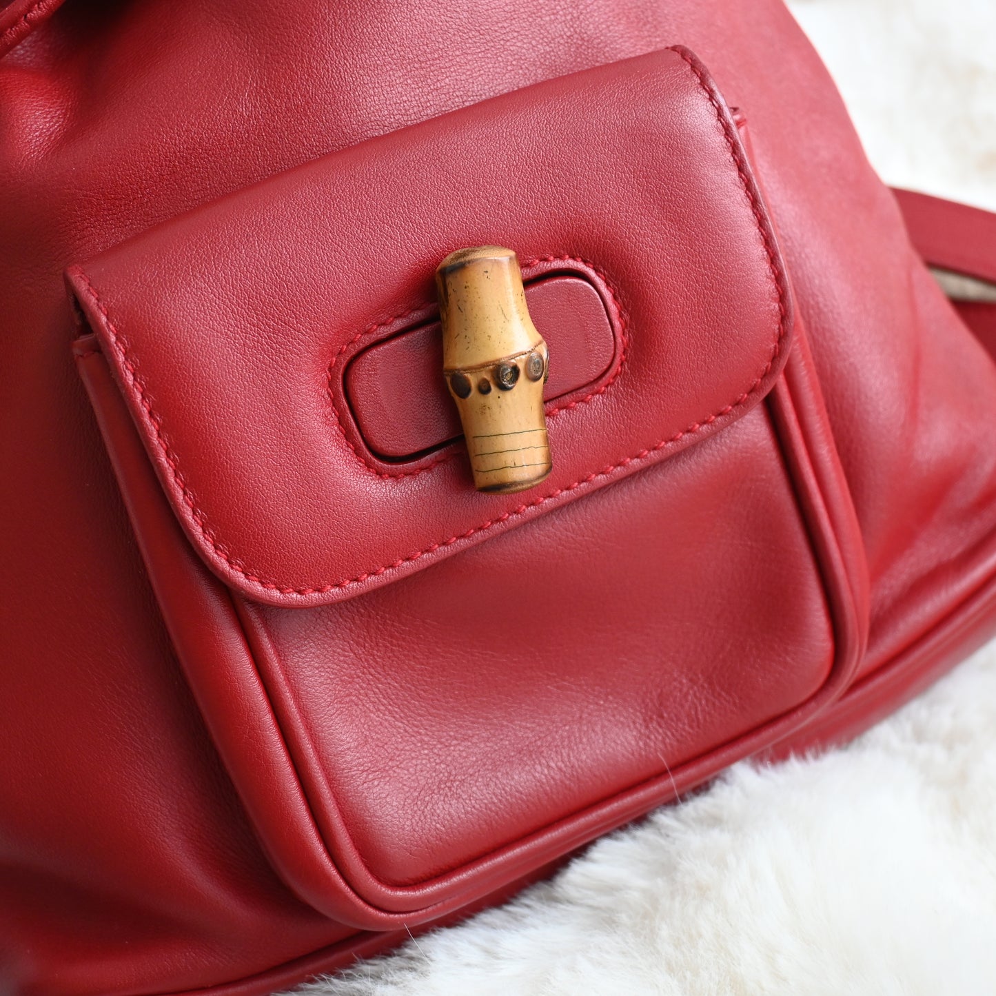 Gucci Bamboo Handle Mini Backpack