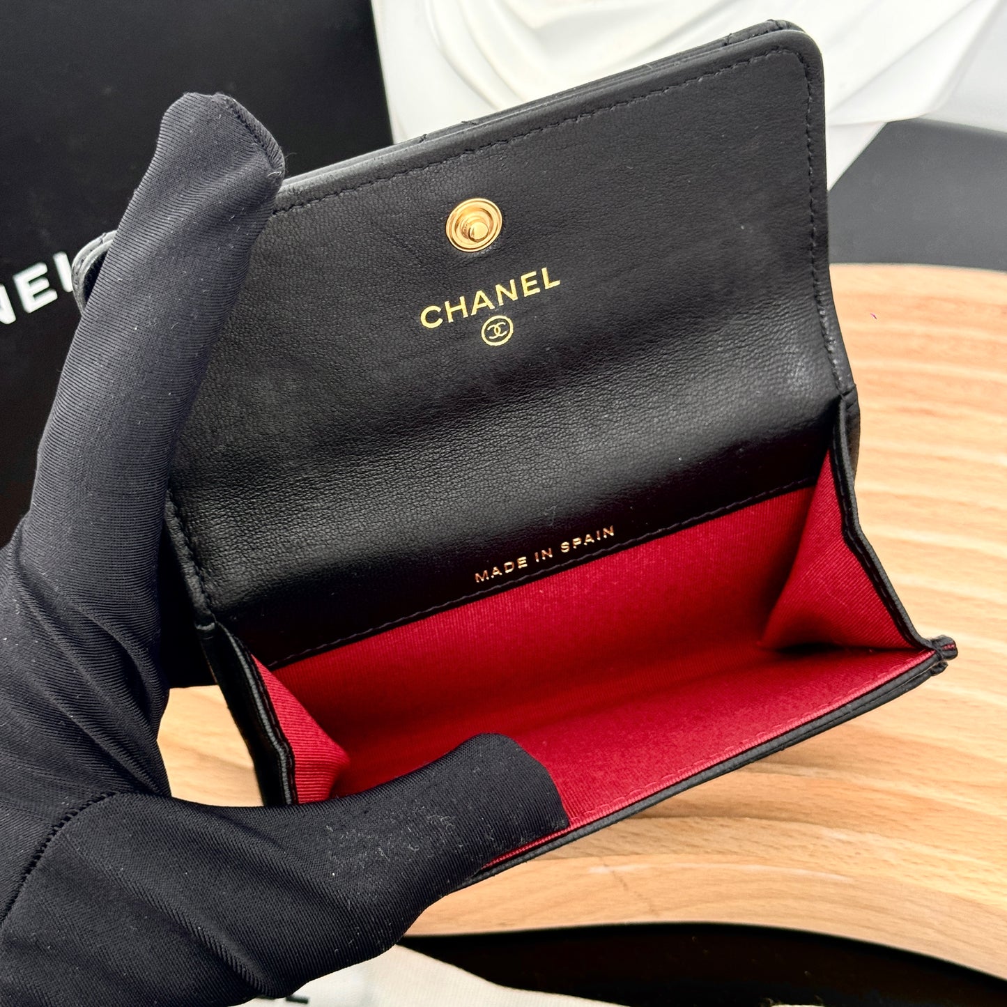 Chanel 19 Quilted Flap Cardholder