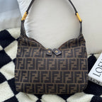 Fendi Zucca Monogram Double Zipper Hobo - Leluxe Vintage Sdn. Bhd.