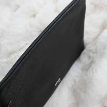 Dior Black Leather Small Pouch - Leluxe Vintage Sdn. Bhd.