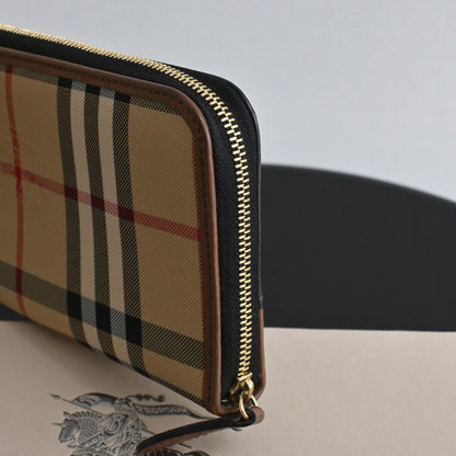 Burberry Horseferry Check Long Wallet