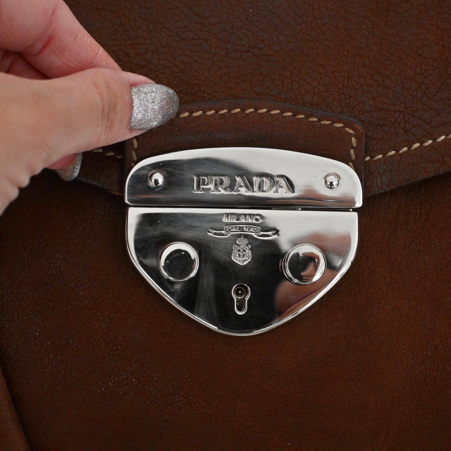 Prada Antic Easy Barrel Shoulder Bag