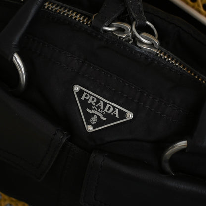 Prada Tessuto Bowler Shoulder Bag