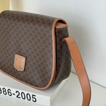 Celine Macadam Flap Crossbody Bag