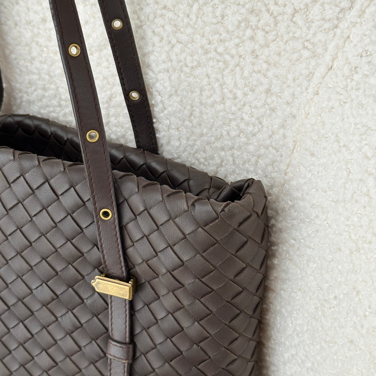 Bottega Veneta Intrecciato Woven Brown Tote - Leluxe Vintage Sdn. Bhd.