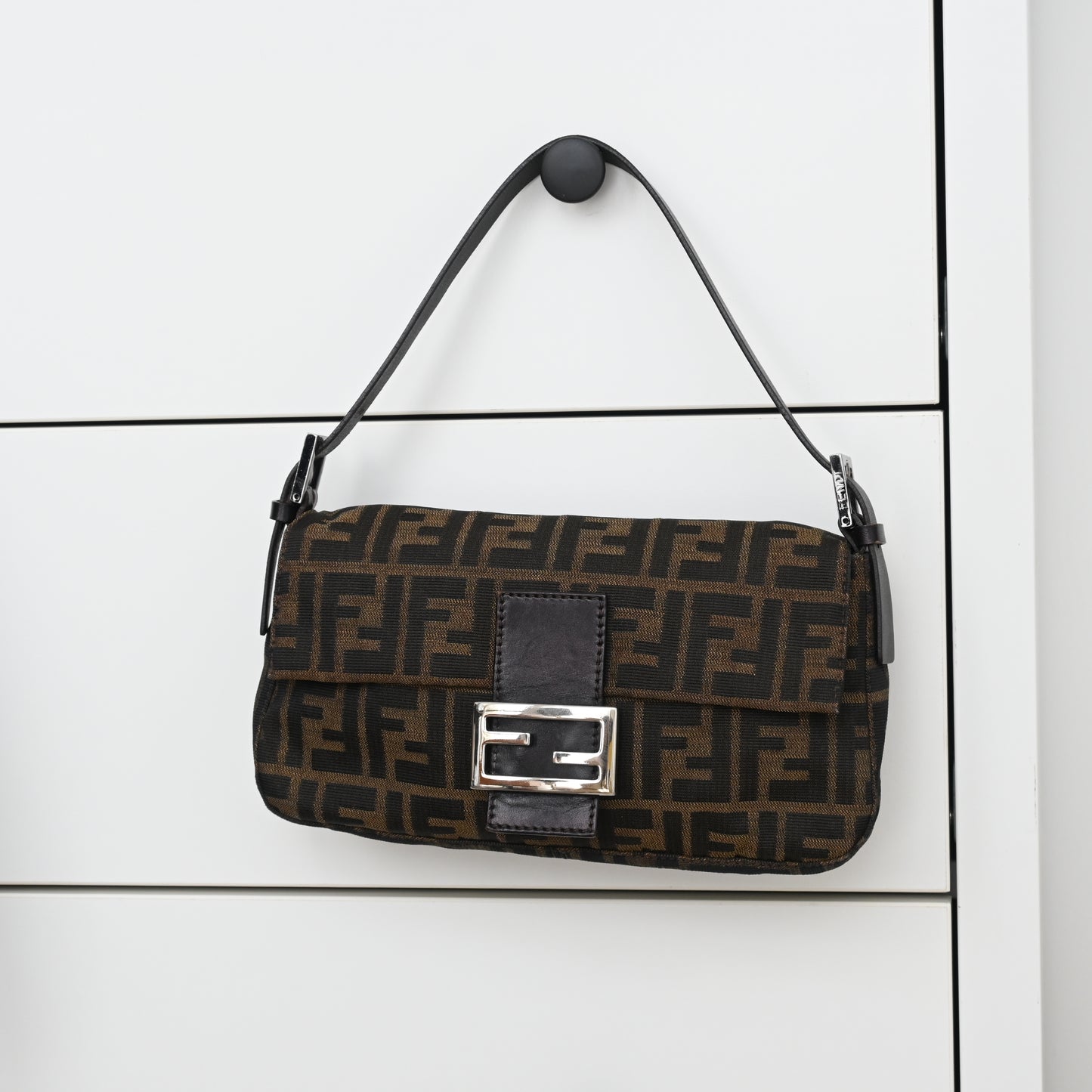 Fendi Zucca Mamma Baguette Shoulder Bag