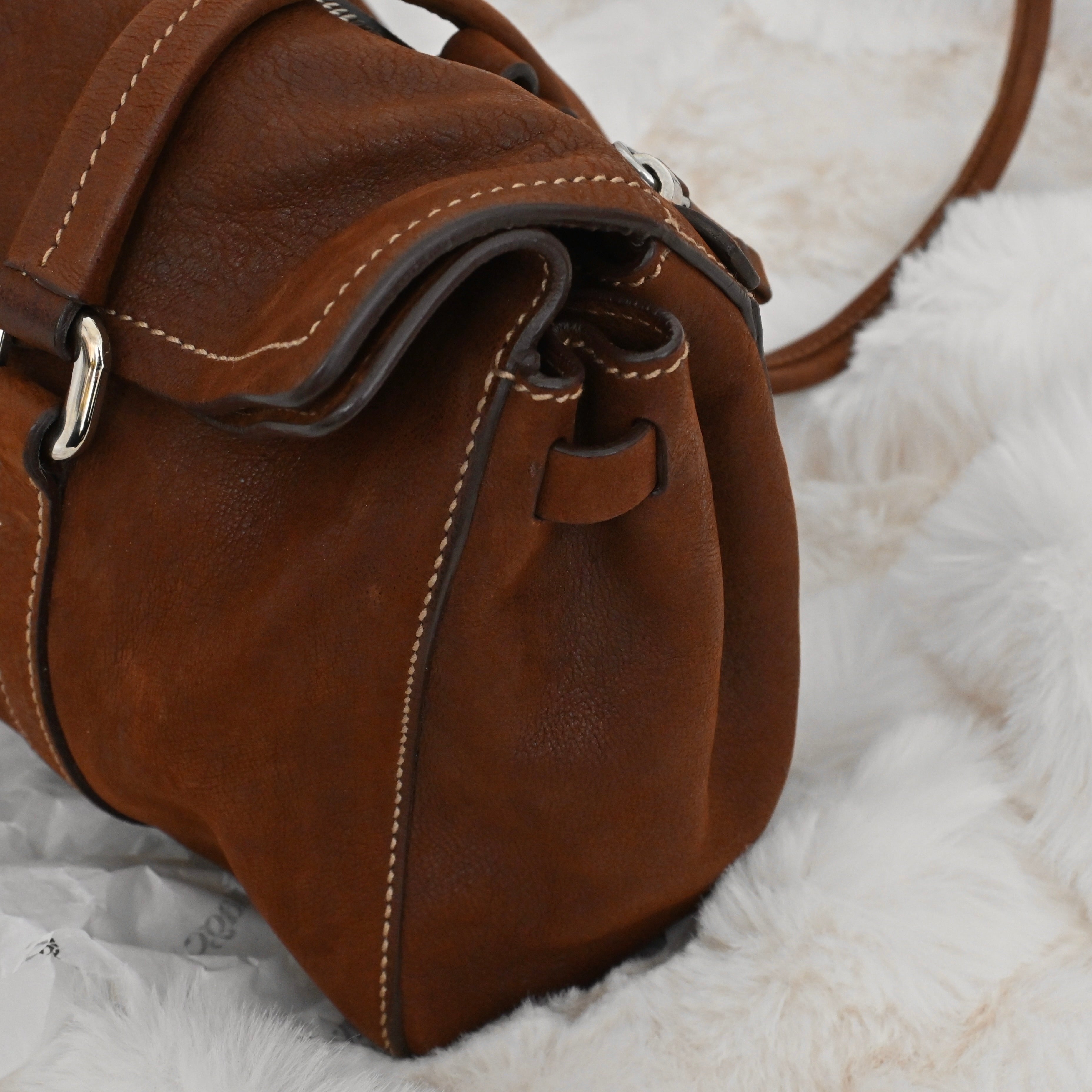 Prada Antic Easy Barrel Shoulder Bag