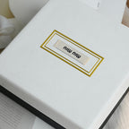 Miu Miu Logo Drop Stud Earrings - Leluxe Vintage Sdn. Bhd.