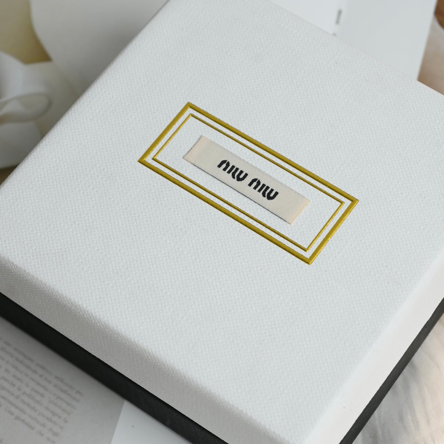 Miu Miu Logo Drop Stud Earrings