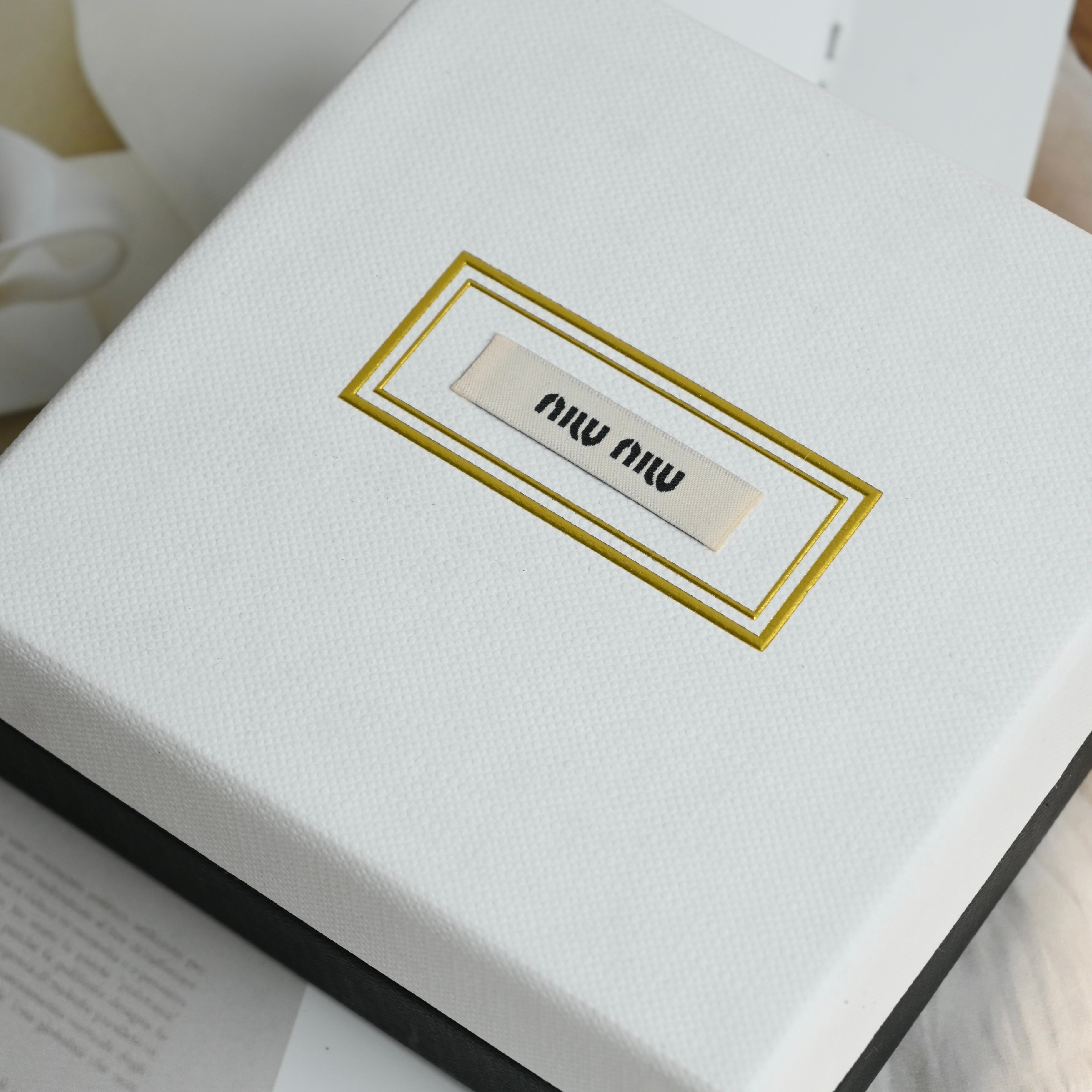 Miu Miu Logo Drop Stud Earrings - Leluxe Vintage Sdn. Bhd.