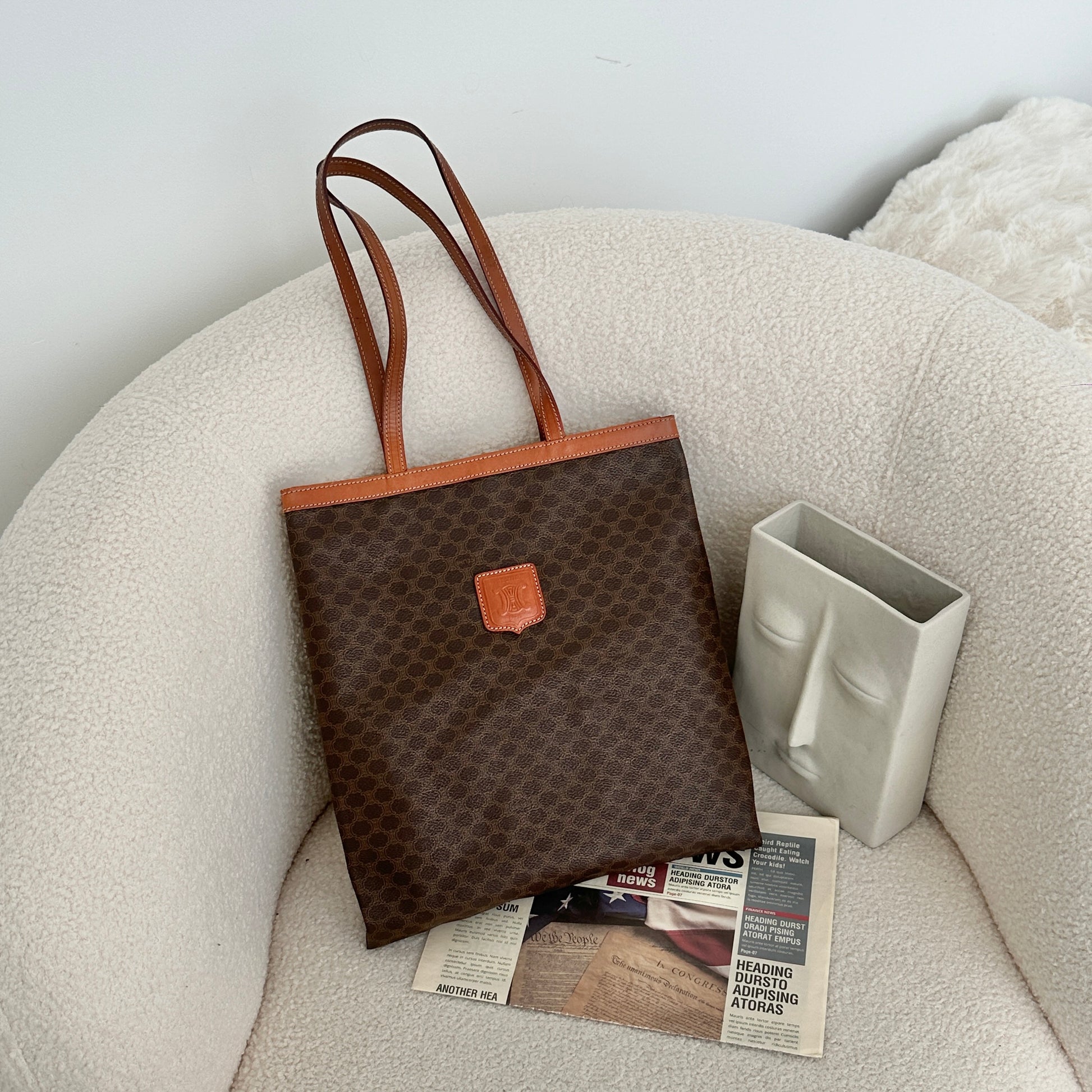 Celine Macadam Triomphe Tote Vintage – Leluxe Vintage