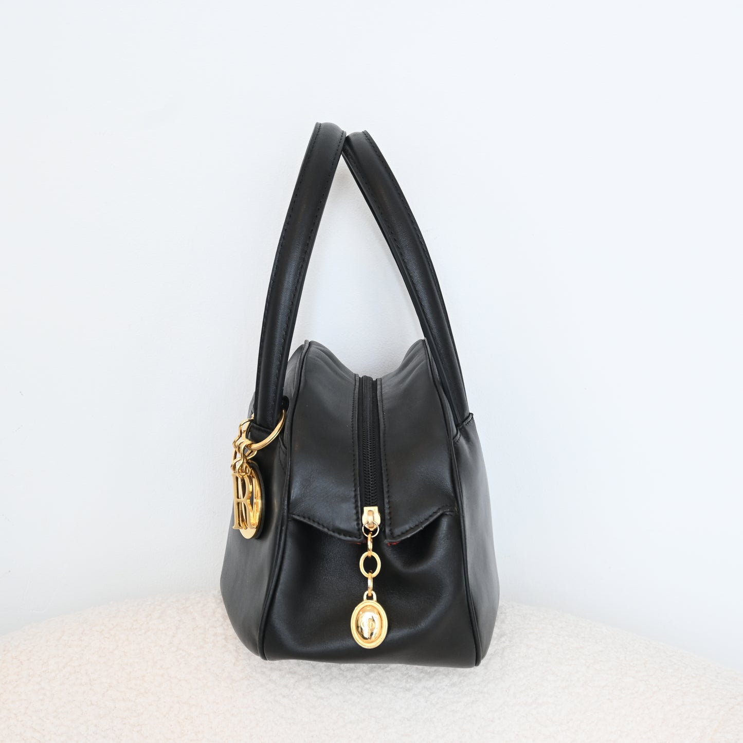 Christian Dior Bowling Bag with Dior Charm