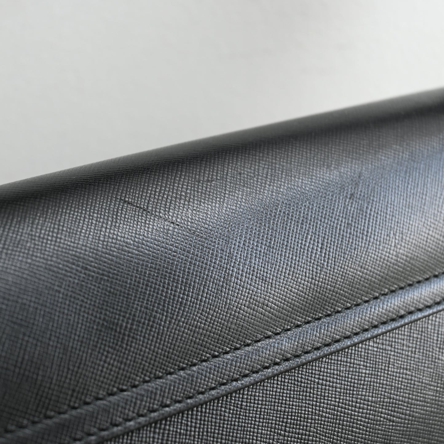 Salvatore Ferragamo Gancini Saffiano Leather Shoulder Bag