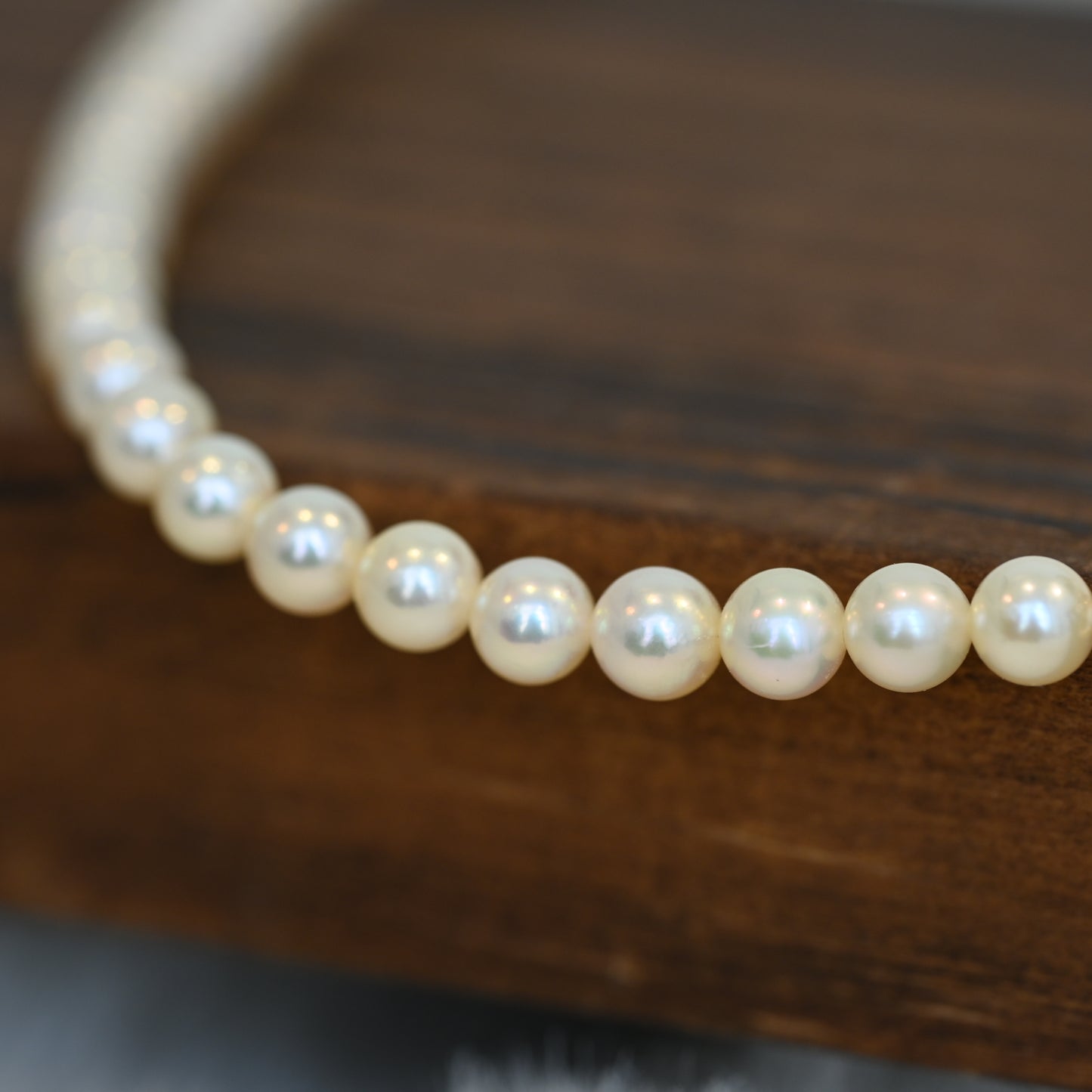 Tasaki Akoya Pearl Necklace 18K YG