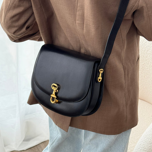 Old Gucci Saddle Shoulder Bag