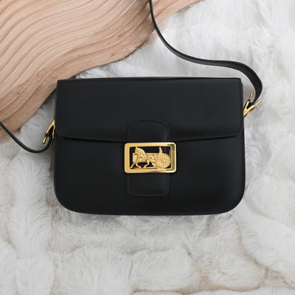 Celine Horse Carriage Box Calf Crossbody Bag