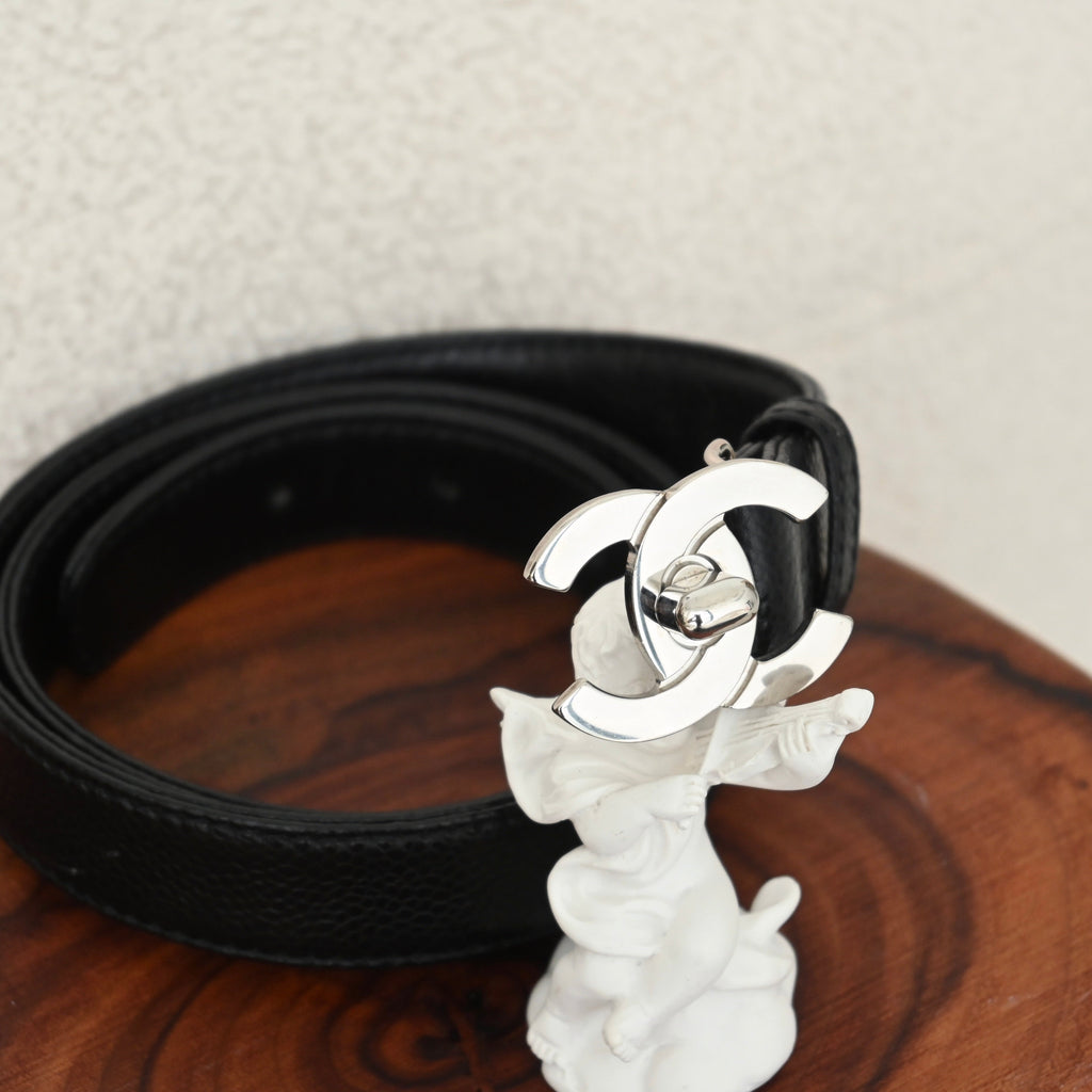 Chanel CC Turnlock Buckle Belt Vintage - Leluxe Vintage Sdn. Bhd.