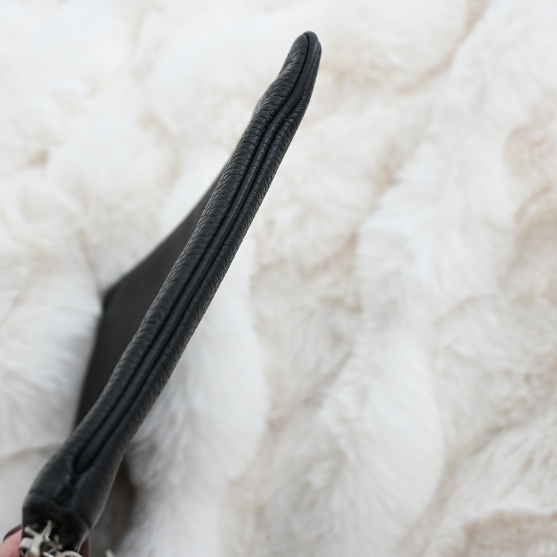 Dior Black Leather Small Pouch - Leluxe Vintage Sdn. Bhd.