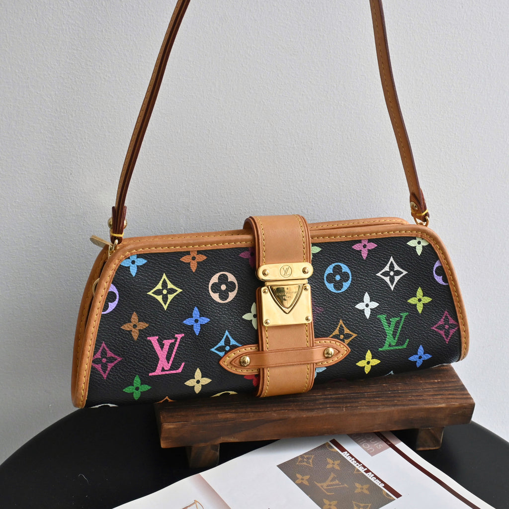 Louis Vuitton x Takashi Murakami Black Multicolour Shirley - Leluxe Vintage Sdn. Bhd.