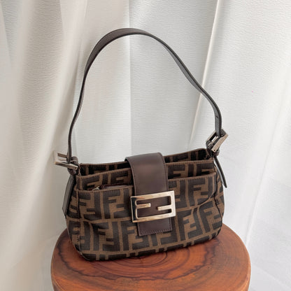 Fendi Mini Baguette in Zucca Monogram