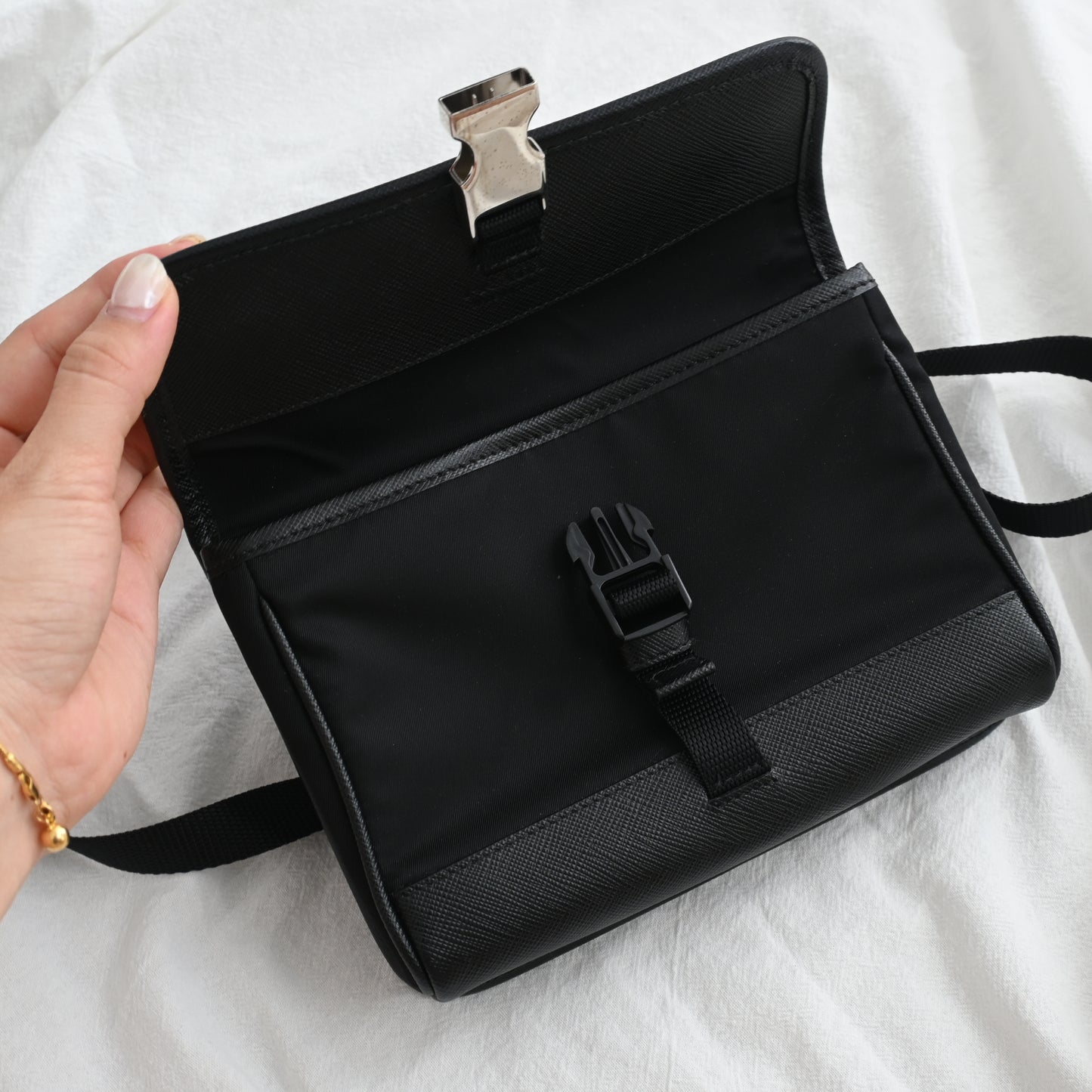 Prada Re-Nylon & Saffiano Leather Smartphone Case