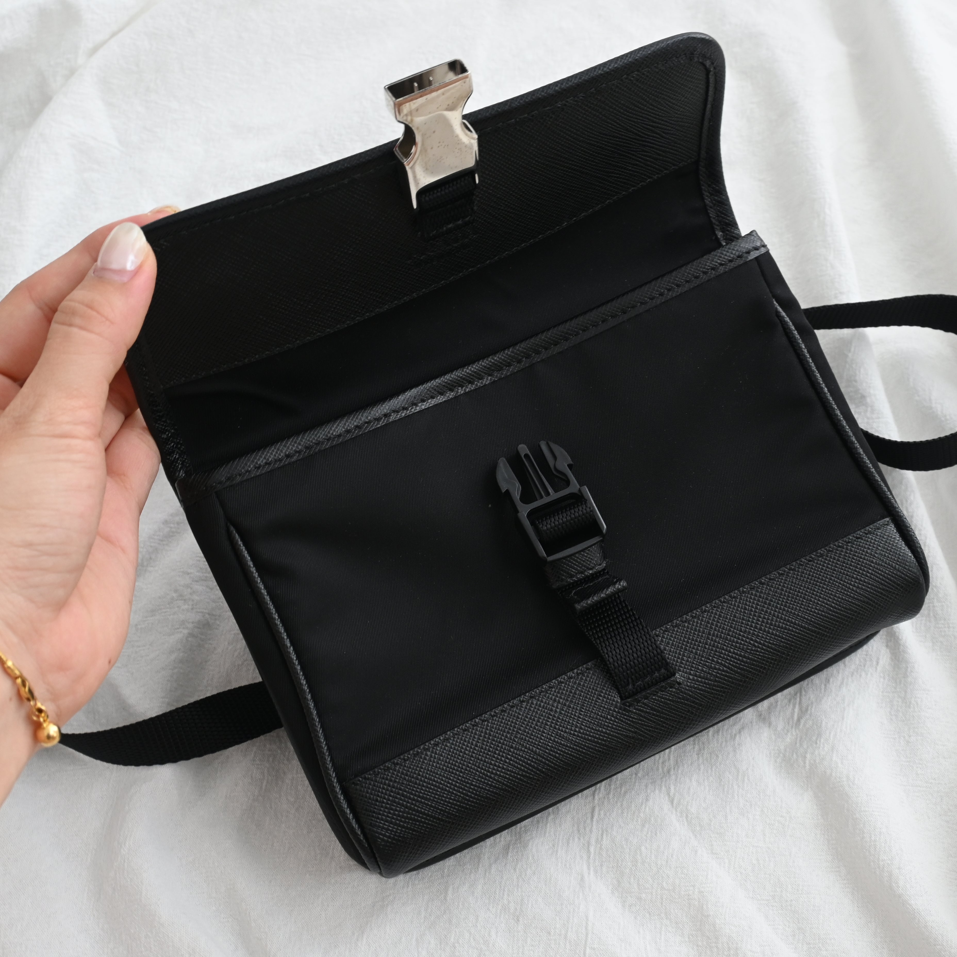 Prada Re-Nylon & Saffiano Leather Smartphone Case