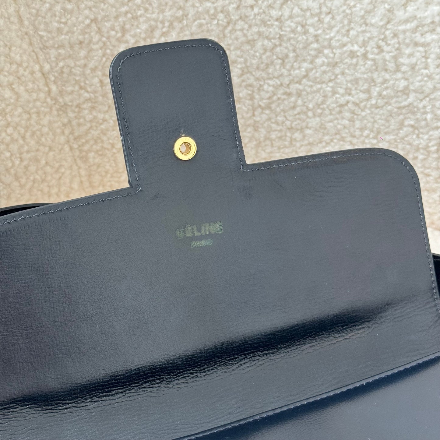 Celine Triomphe Bag in Navy