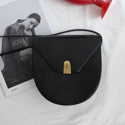 YSL Crossbody Lizard Embossed Leather