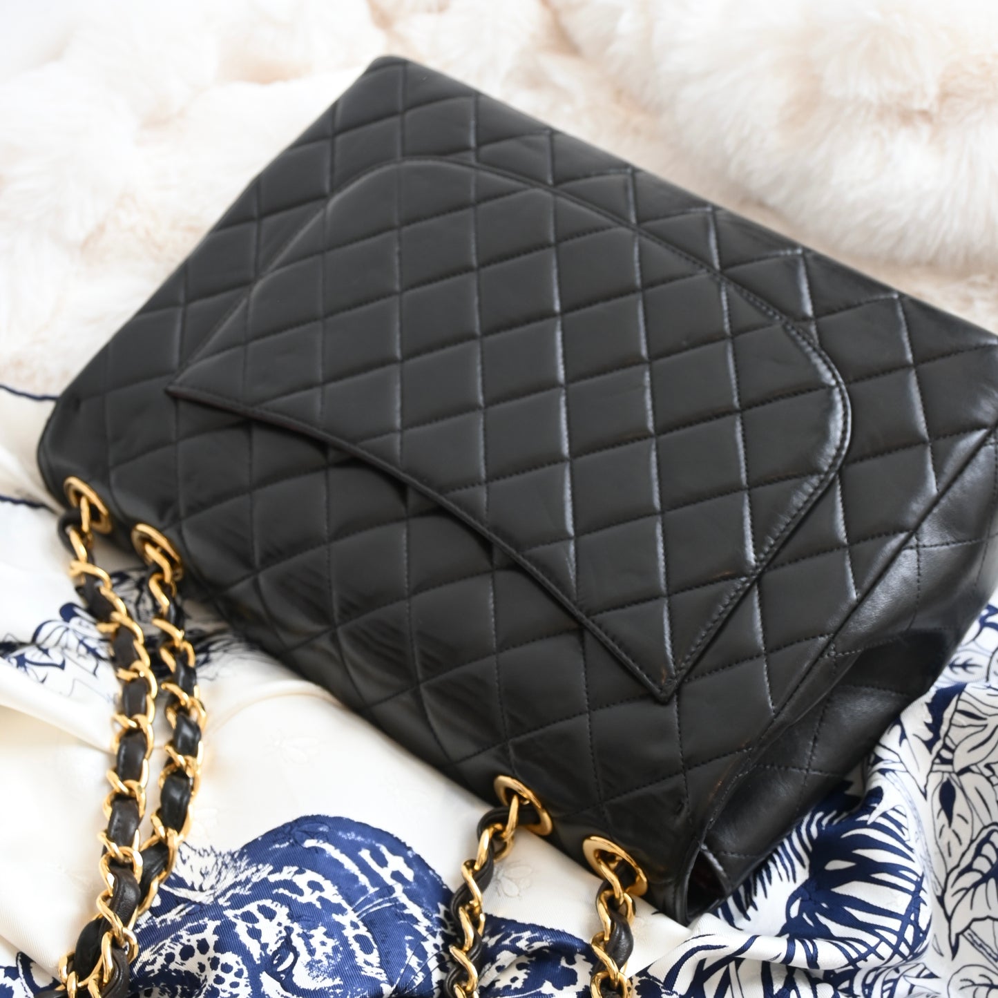 Chanel Matelassé Maxi XL Jumbo CC Flap Bag