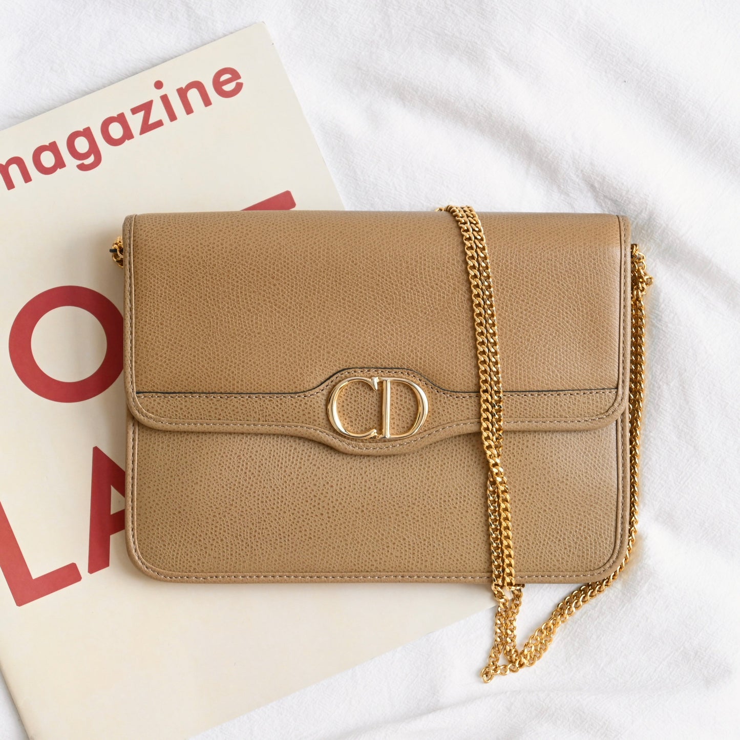 Dior CD Logo Chain Shoulder Bag