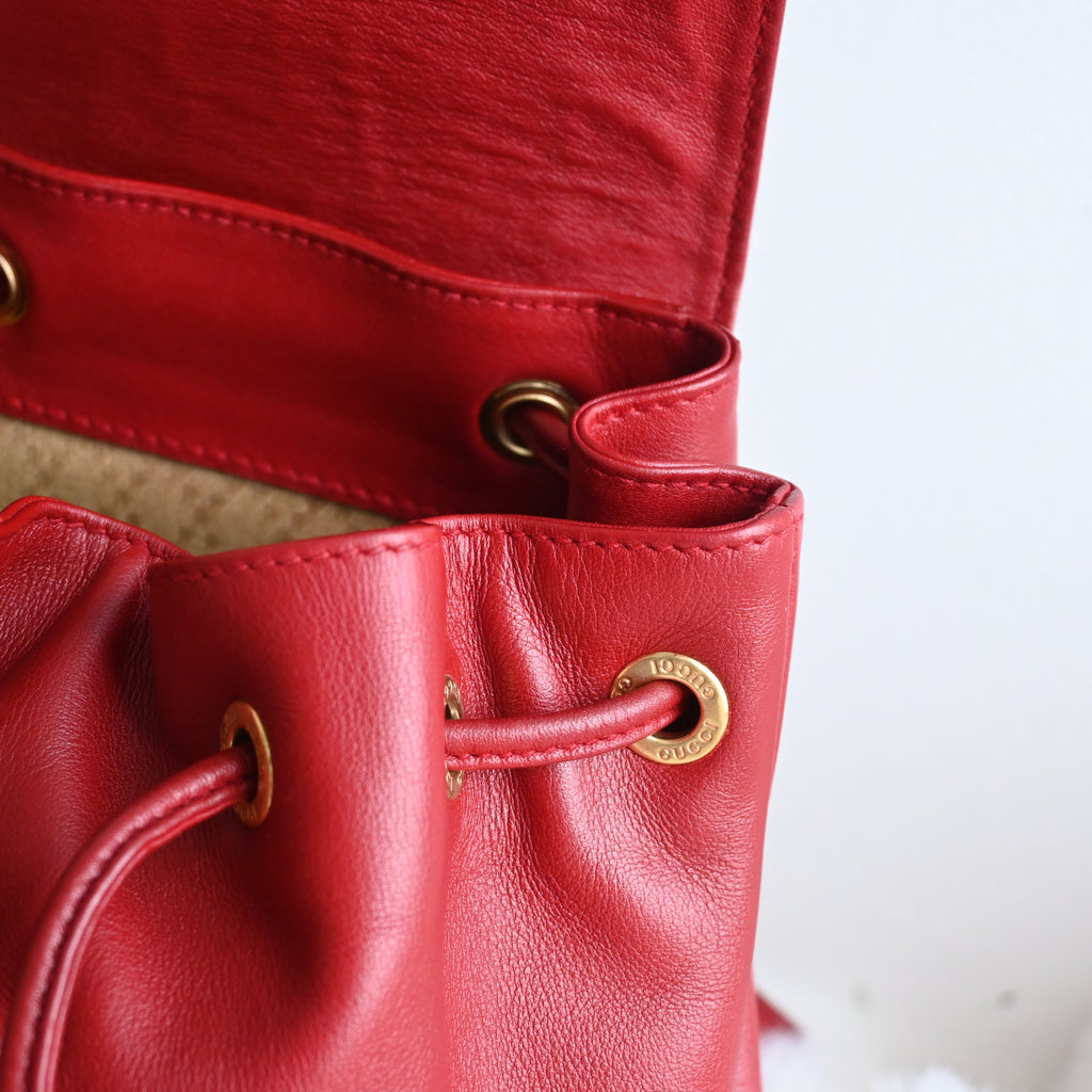 Gucci Bamboo Handle Mini Backpack - Leluxe Vintage Sdn. Bhd.