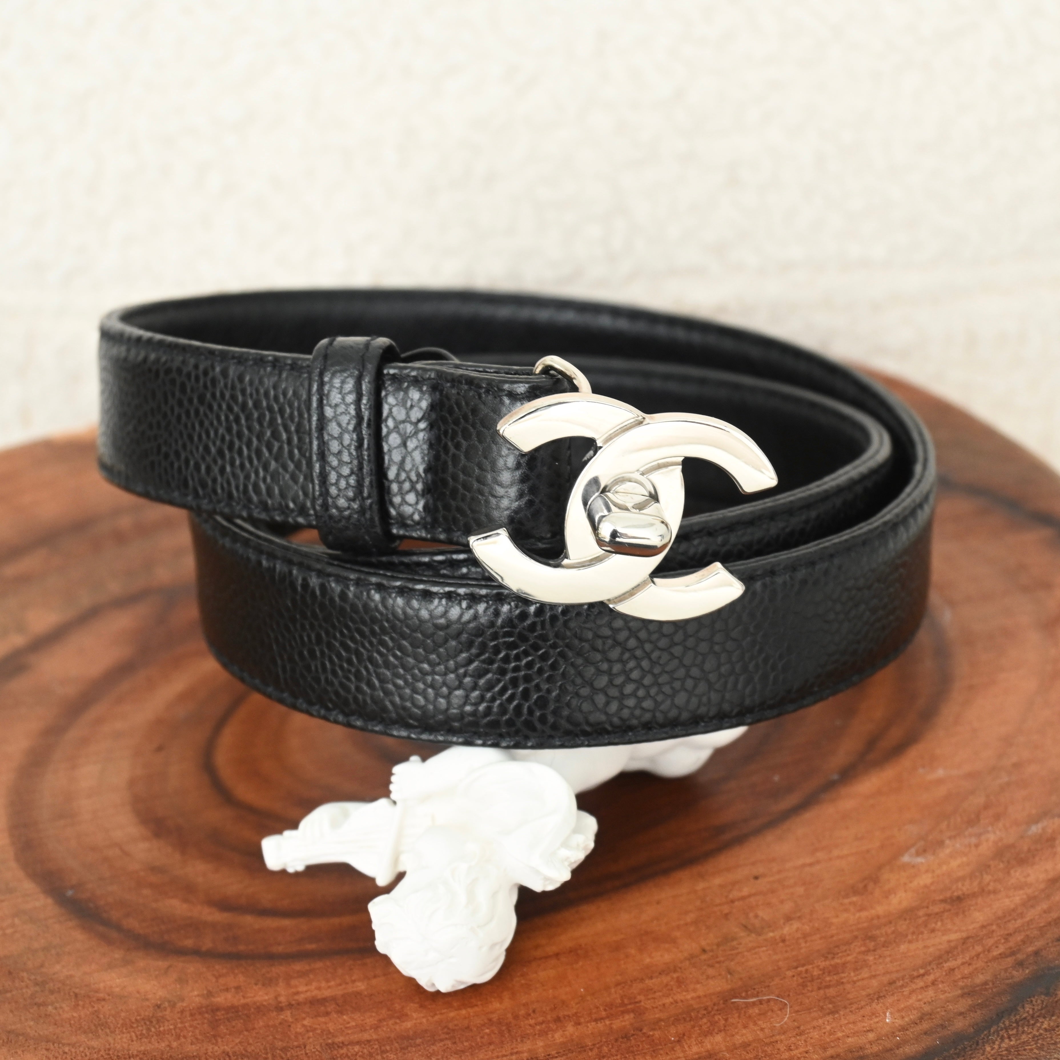 Chanel CC Turnlock Buckle Caviar Belt – Leluxe Vintage Sdn. Bhd.