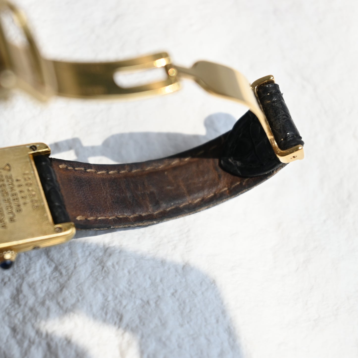 Cartier Must de Tank SM Black Roman Dial