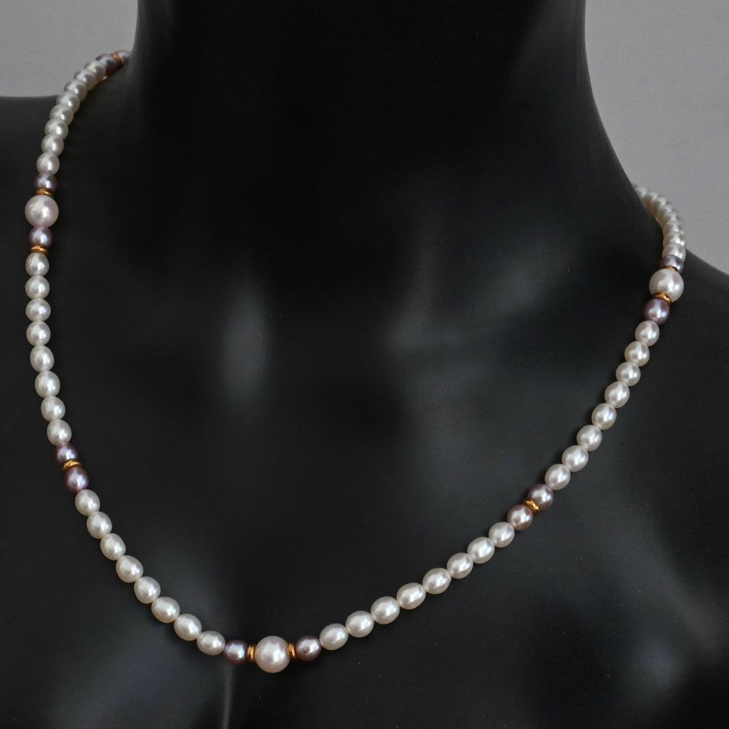 Tasaki Akoya Pearl Chocker Necklace  18k YG