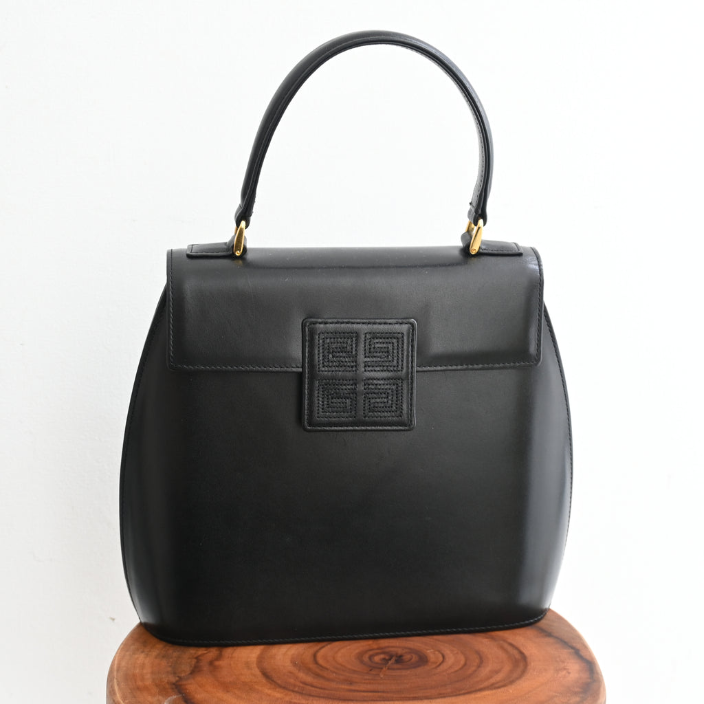 Givenchy 4G Top Handle Black Kelly - Leluxe Vintage Sdn. Bhd.