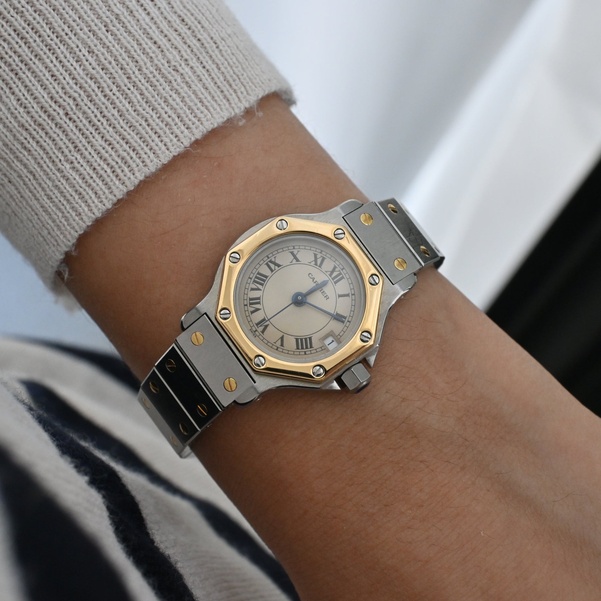 Vintage Cartier Santos Octagon Watch Cartier Santos Octagonal 29mm