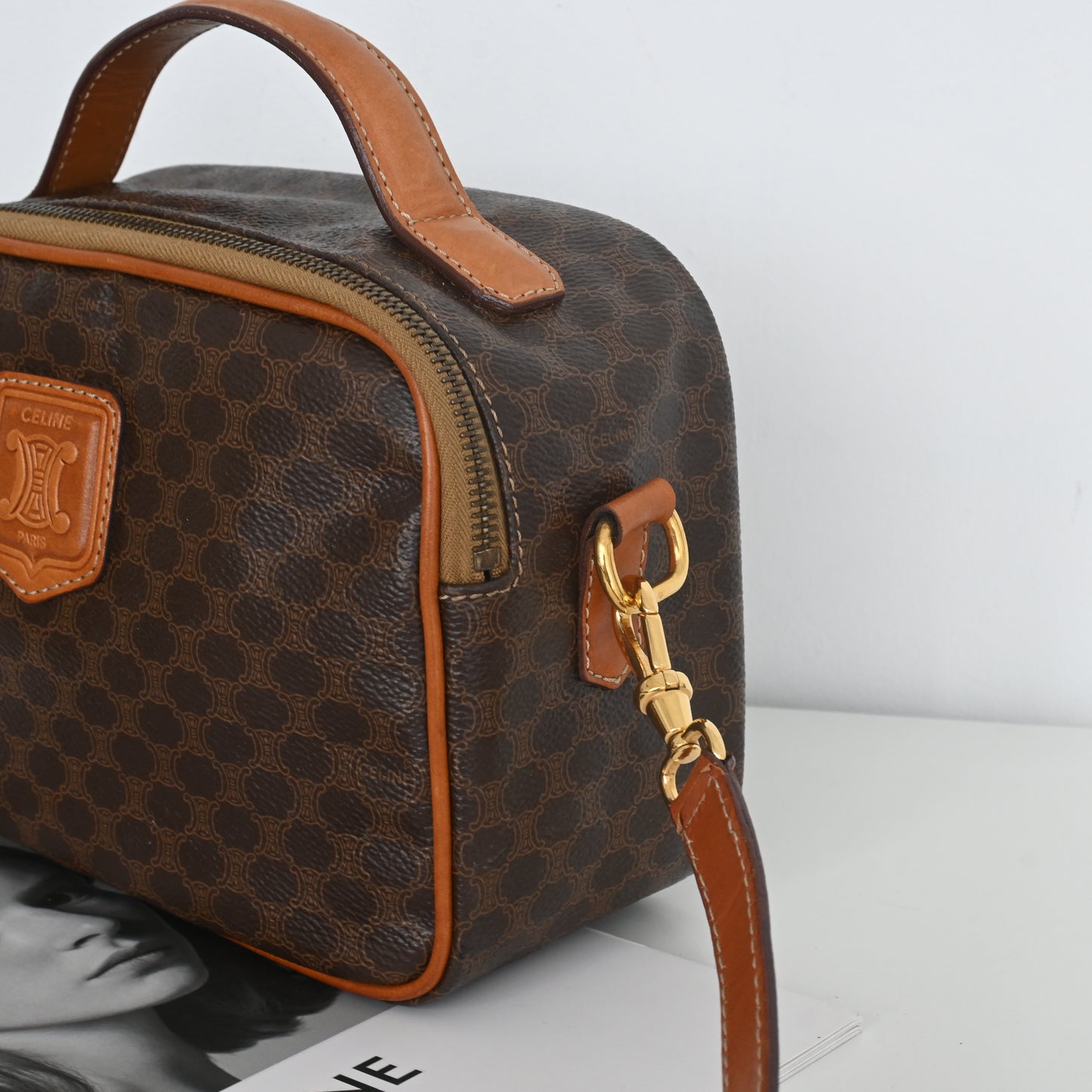Celine Triomphe Monogram Camera Bag