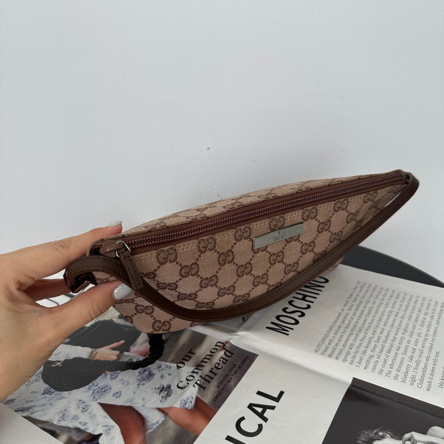 Gucci GG Boat Pochette Canvas